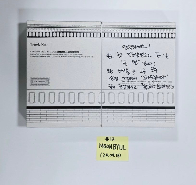 Mamamoo and Solar, Whee In, Hwasa, Moonbyul (of Mamamoo) - Hand Autographed(Signed) Promo Album [24.4.18] - HALLYUSUPERSTORE