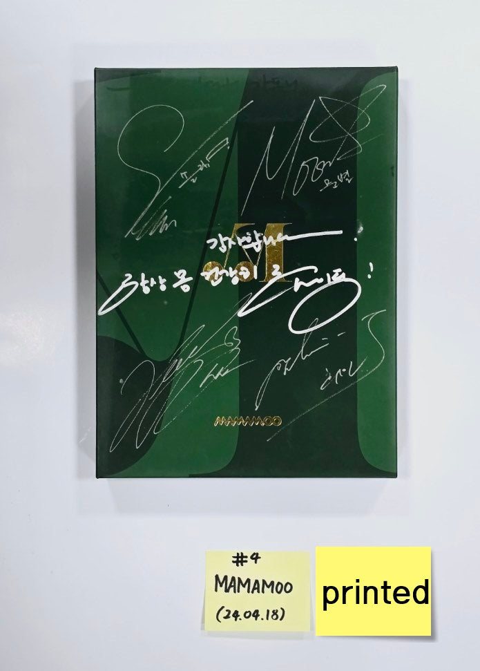 Mamamoo and Solar, Whee In, Hwasa, Moonbyul (of Mamamoo) - Hand Autographed(Signed) Promo Album [24.4.18] - HALLYUSUPERSTORE