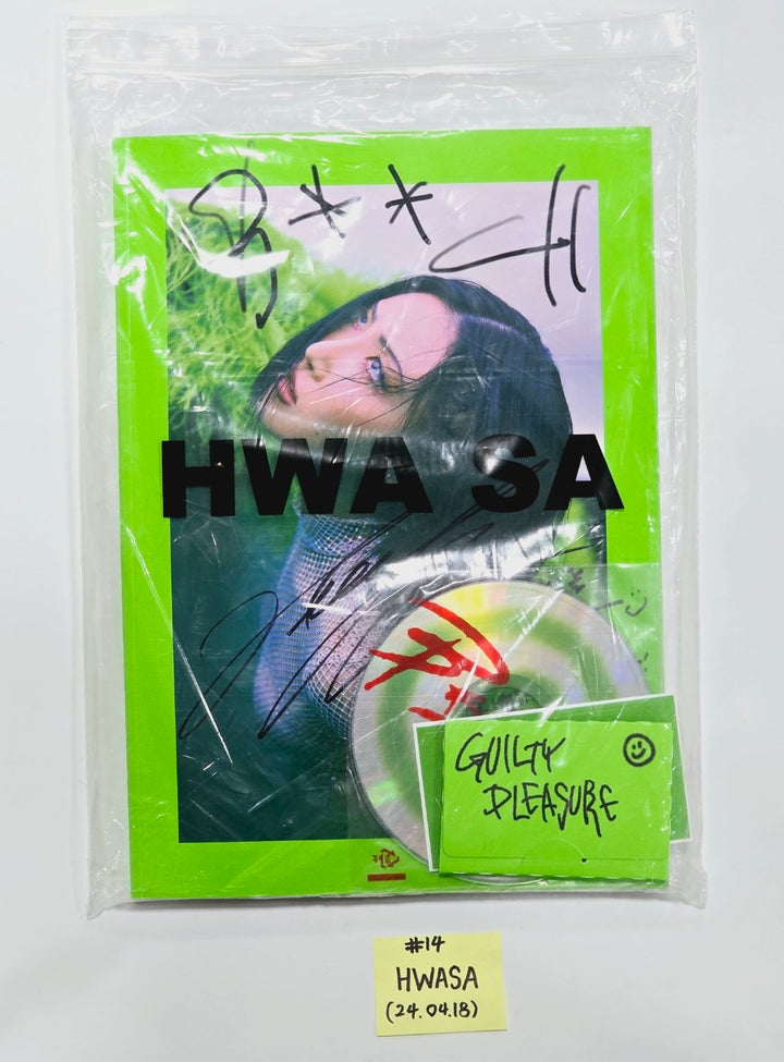 Mamamoo and Solar, Whee In, Hwasa, Moonbyul (of Mamamoo) - Hand Autographed(Signed) Promo Album [24.4.18] - HALLYUSUPERSTORE