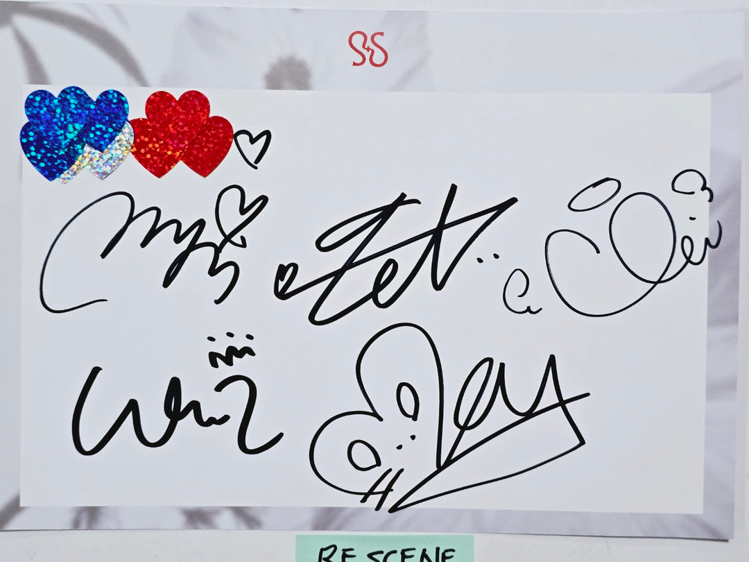 RESCENE "Re:Scene" - Hand Autographed(Signed) Paper [24.4.19] - HALLYUSUPERSTORE