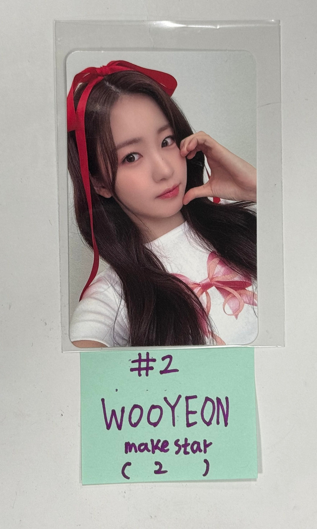 Woo!ah! "BLUSH" - Makestar Fansign Event Photocard, 4 Cut Sticker [24.4.24] - HALLYUSUPERSTORE