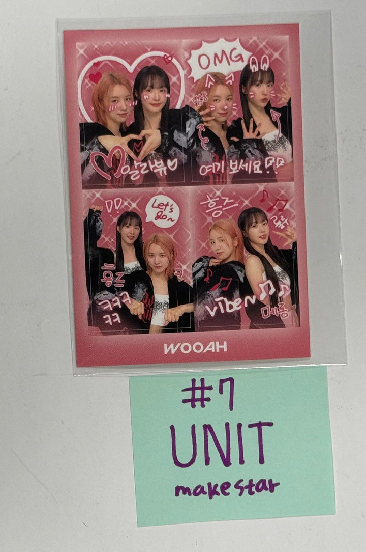 Woo!ah! "BLUSH" - Makestar Fansign Event Photocard, 4 Cut Sticker [24.4.24] - HALLYUSUPERSTORE