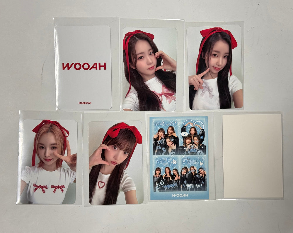 Woo!ah! "BLUSH" - Makestar Fansign Event Photocard, 4 Cut Sticker [24.4.24] - HALLYUSUPERSTORE