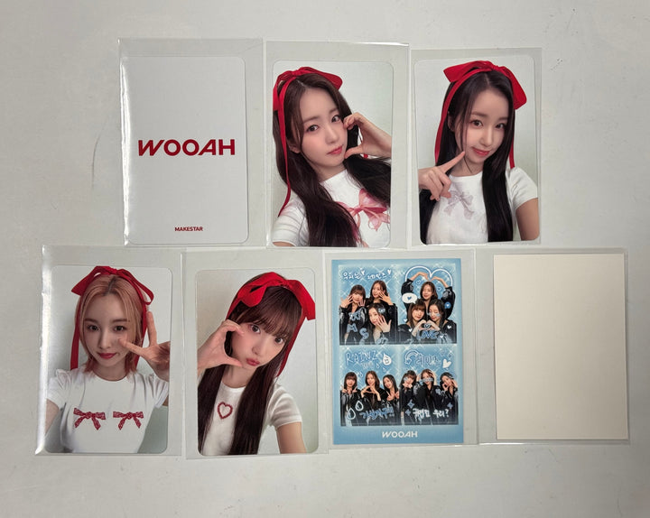 Woo!ah! "BLUSH" - Makestar Fansign Event Photocard, 4 Cut Sticker [24.4.24] - HALLYUSUPERSTORE