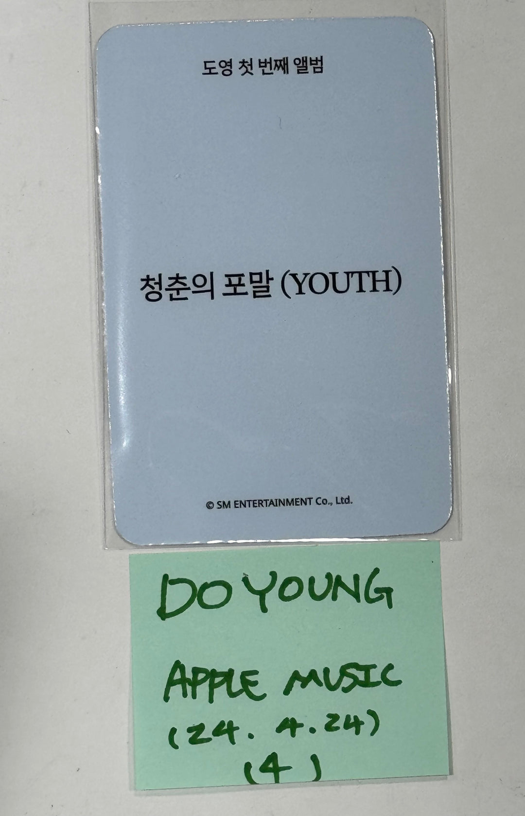 DOYOUNG (Of NCT) "YOUTH" - Apple Music Pre-Order Benefit Photocard [24.4.24] - HALLYUSUPERSTORE