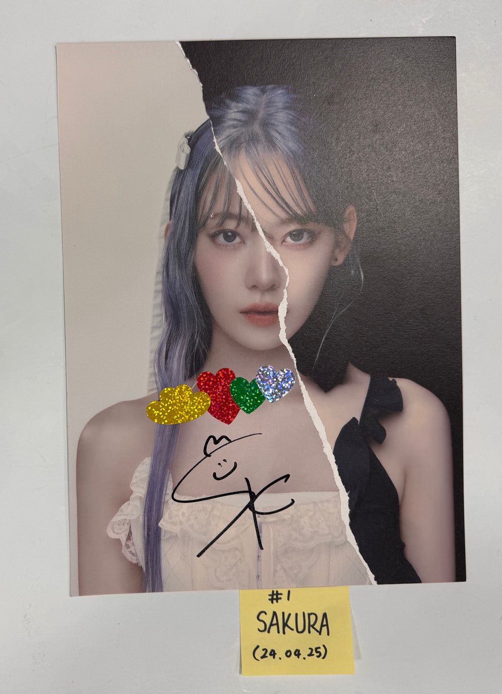 Le Sserafim 3rd Mini "EASY" - A Cut Page From Fansign Event Album [24.4.25] - HALLYUSUPERSTORE