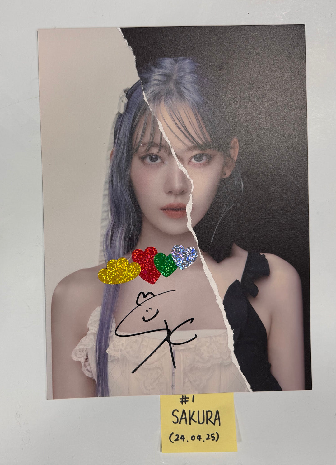 Le Sserafim 3rd Mini "EASY" - A Cut Page From Fansign Event Album [24.4.25] - HALLYUSUPERSTORE