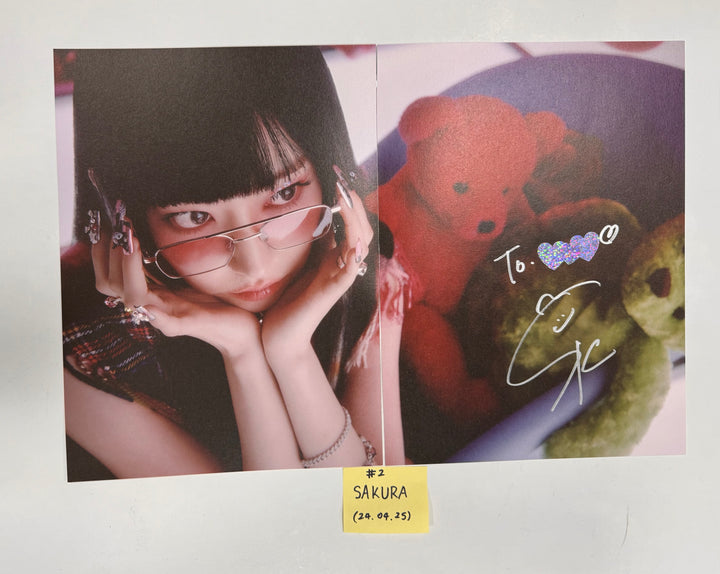 Le Sserafim 3rd Mini "EASY" - A Cut Page From Fansign Event Album [24.4.25] - HALLYUSUPERSTORE