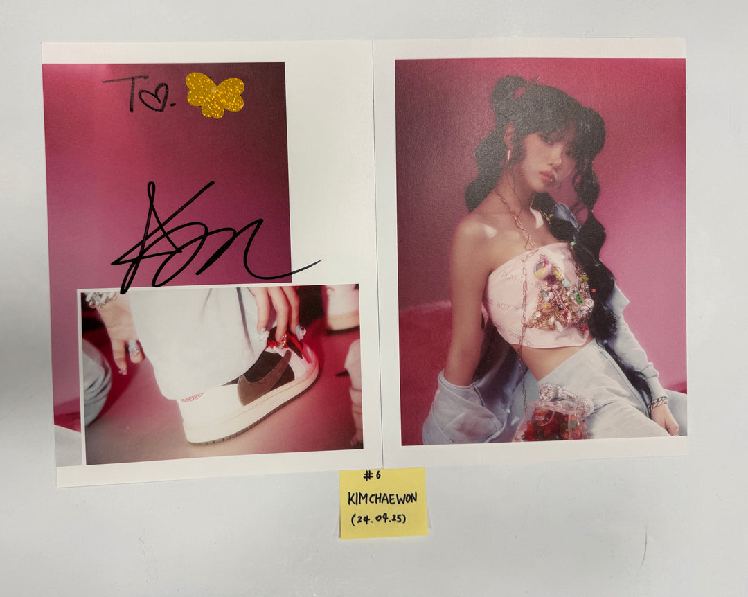 Le Sserafim 3rd Mini "EASY" - A Cut Page From Fansign Event Album [24.4.25] - HALLYUSUPERSTORE