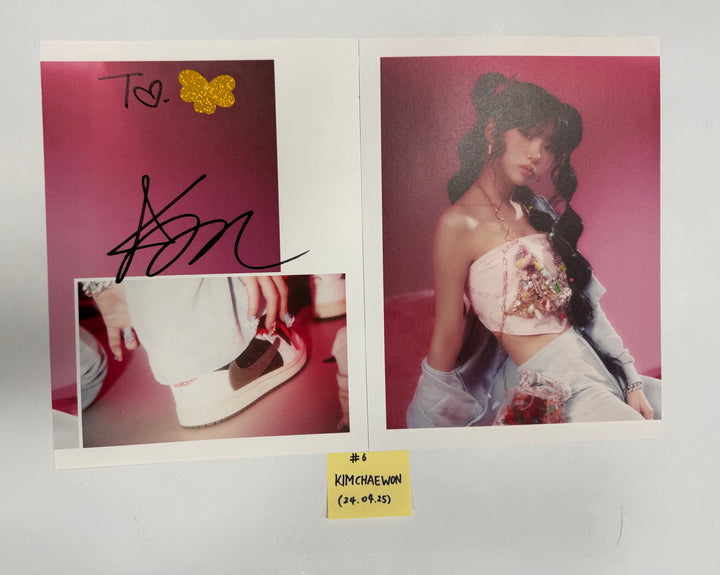 Le Sserafim 3rd Mini "EASY" - A Cut Page From Fansign Event Album [24.4.25] - HALLYUSUPERSTORE