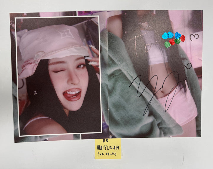 Le Sserafim 3rd Mini "EASY" - A Cut Page From Fansign Event Album [24.4.25] - HALLYUSUPERSTORE