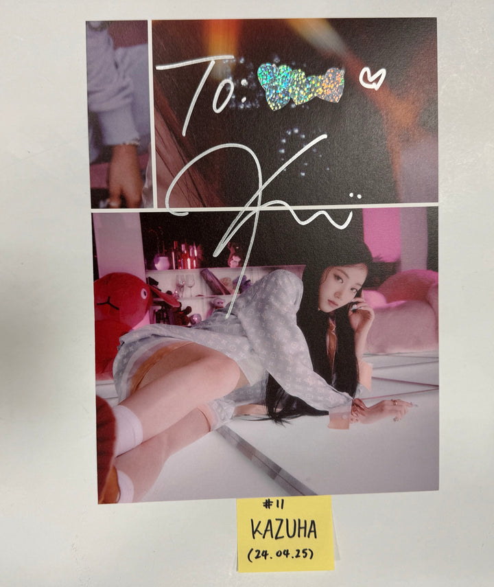 Le Sserafim 3rd Mini "EASY" - A Cut Page From Fansign Event Album [24.4.25] - HALLYUSUPERSTORE