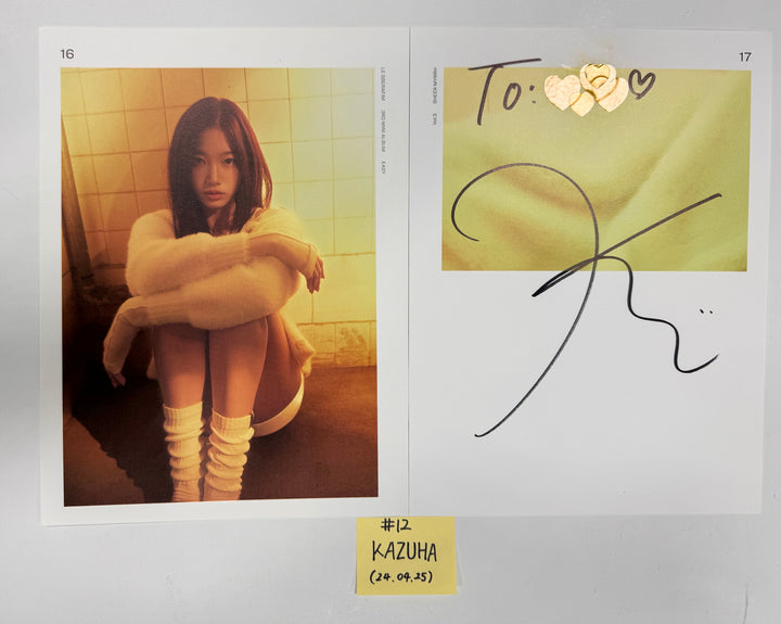 Le Sserafim 3rd Mini "EASY" - A Cut Page From Fansign Event Album [24.4.25] - HALLYUSUPERSTORE