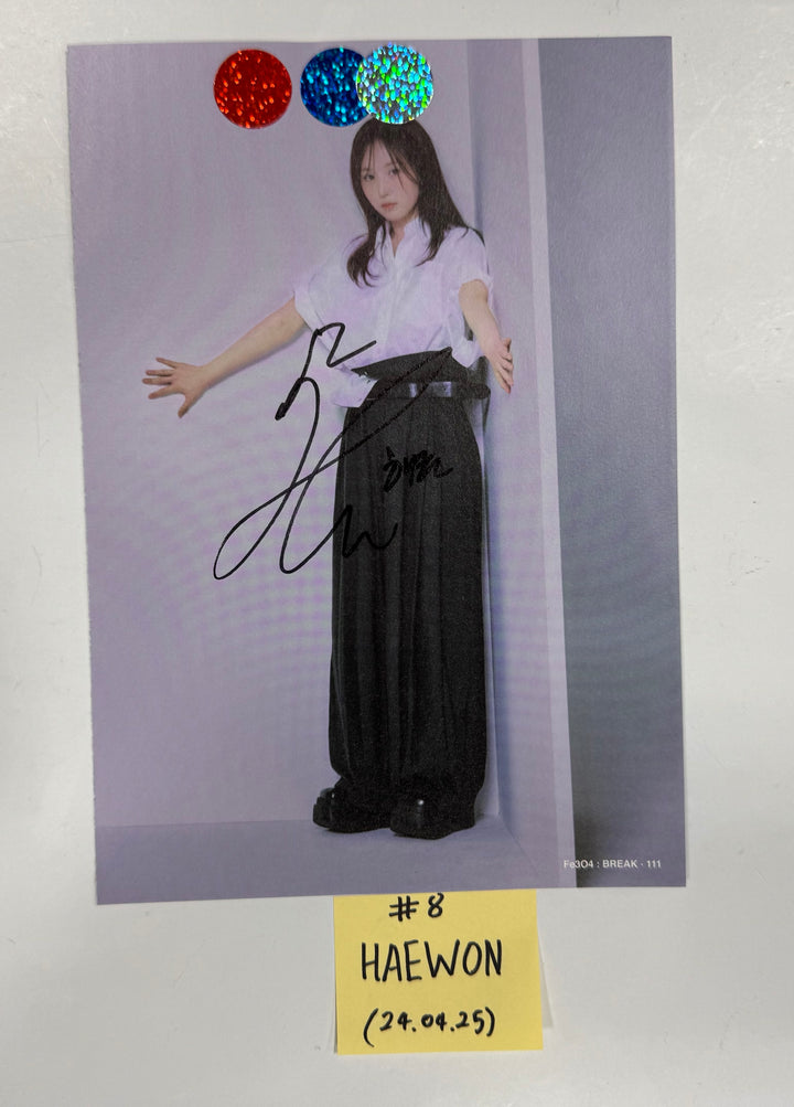NMIXX "Fe3O4: BREAK" - A Cut Page From Fansign Event Album [24.4.25] - HALLYUSUPERSTORE
