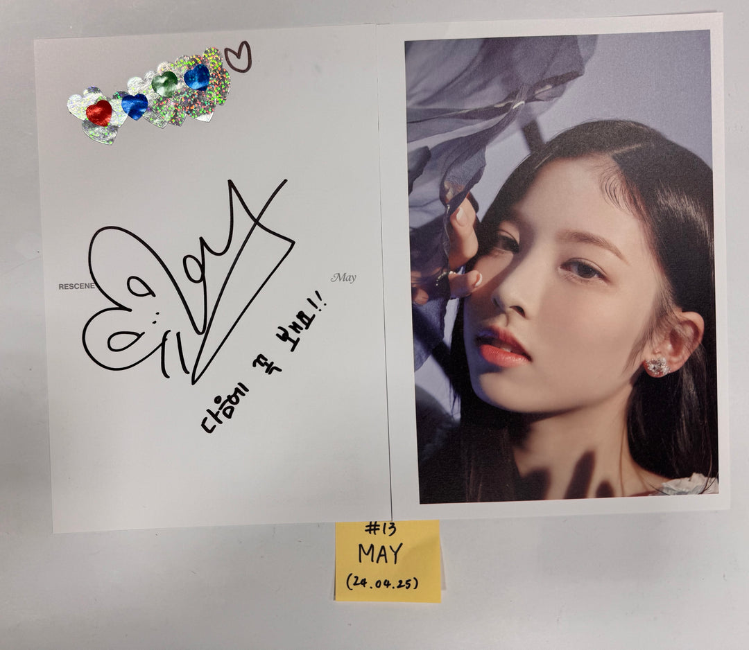 RESCENE "Re:Scene" - A Cut Page From Fansign Event Album [24.4.25] - HALLYUSUPERSTORE