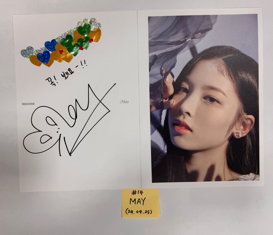 RESCENE "Re:Scene" - A Cut Page From Fansign Event Album [24.4.25] - HALLYUSUPERSTORE