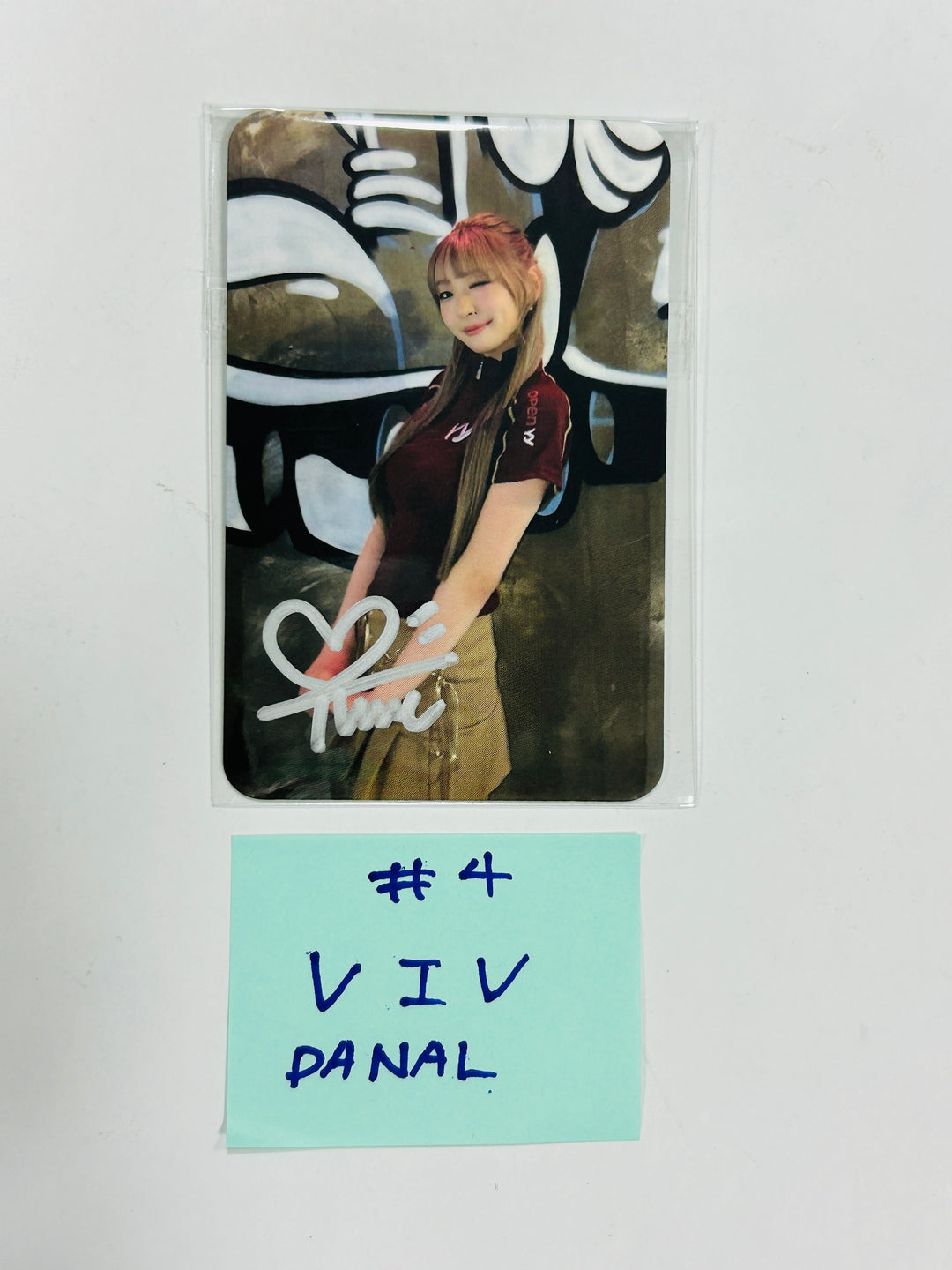 ViV "Bomb" Debut 1st EP - Danal Pre-Order Benefit (Hand Autographed(Signed) Photocard [24.4.29] - HALLYUSUPERSTORE