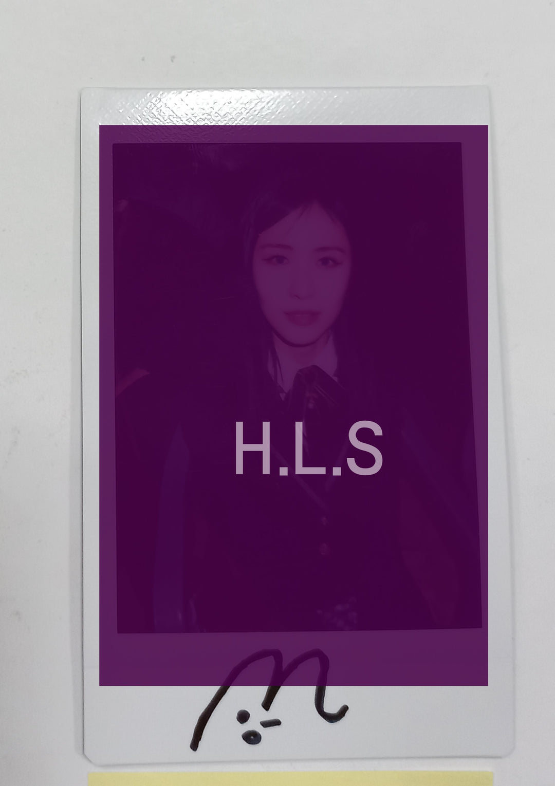 MIO (Of UNICODE) "HELLO WORLD : CODE J " - Hand Autographed(Signed) Polaroid [24.4.30] - HALLYUSUPERSTORE