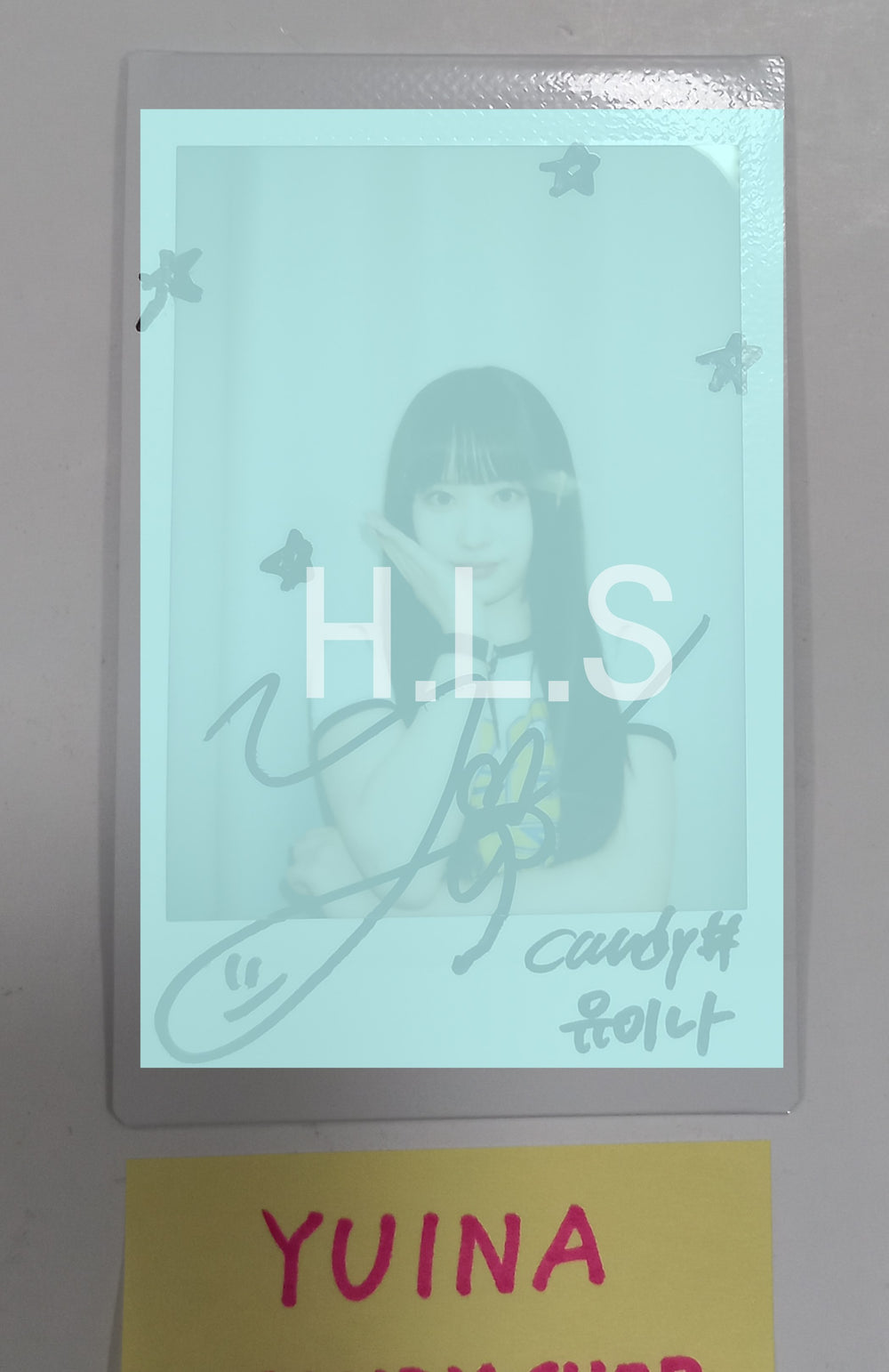 Yuina (Of Candy Shop) "Hashtag#" - Hand Autographed(Signed) Polaroid [24.4.30] - HALLYUSUPERSTORE