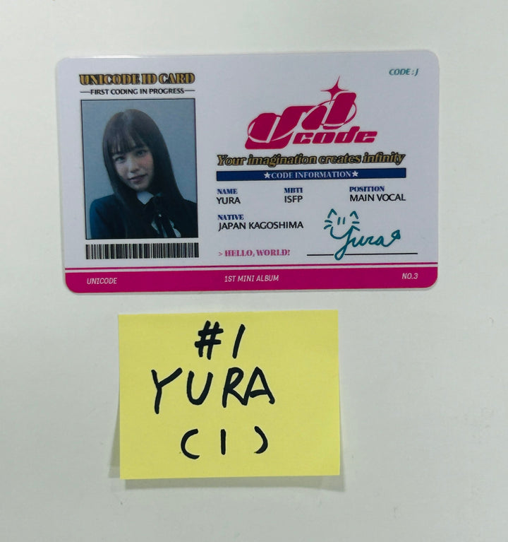 UNICODE "HELLO WORLD : CODE J " - Official Photocard, ID Card [Restocked 5/8] [24.4.30] - HALLYUSUPERSTORE