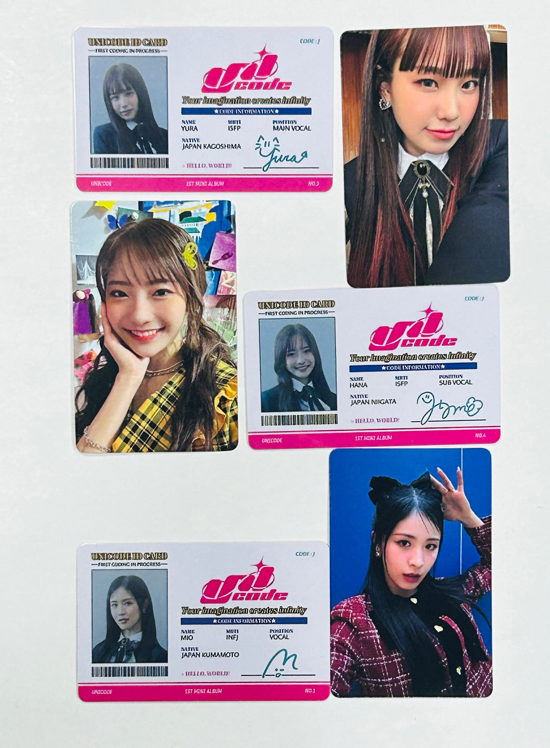 UNICODE "HELLO WORLD : CODE J " - Official Photocard, ID Card [Restocked 5/8] [24.4.30] - HALLYUSUPERSTORE