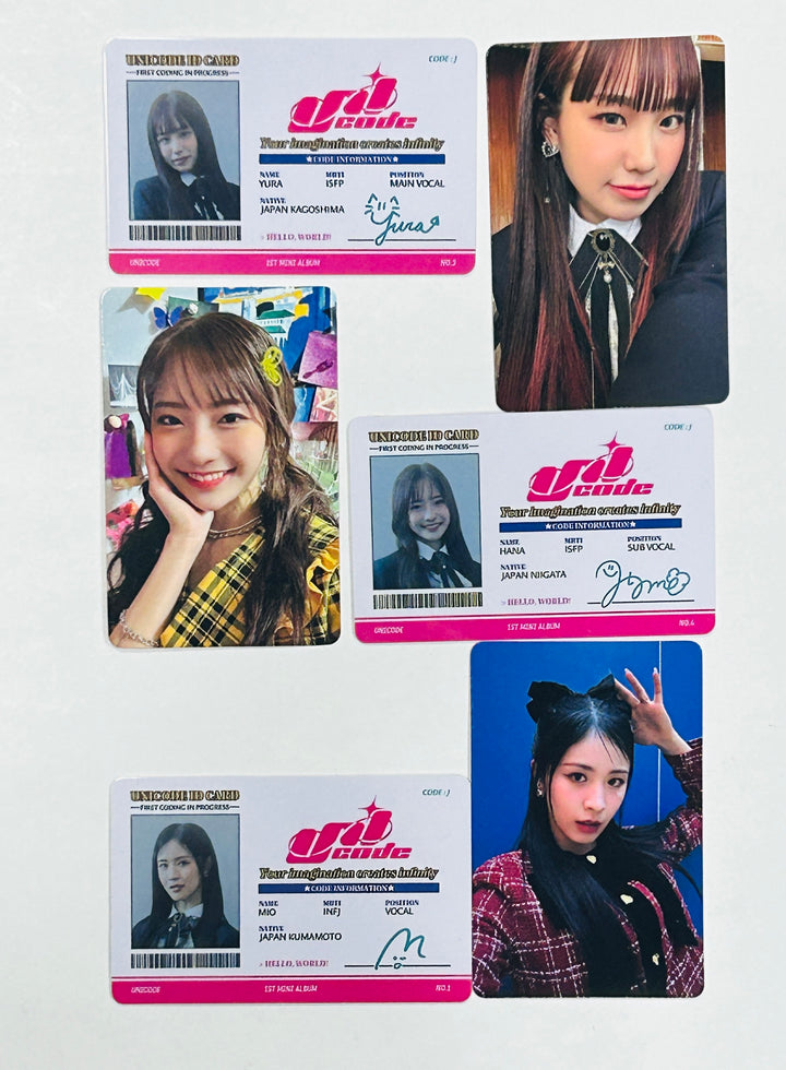 UNICODE "HELLO WORLD : CODE J " - Official Photocard, ID Card [Restocked 5/8] [24.4.30] - HALLYUSUPERSTORE