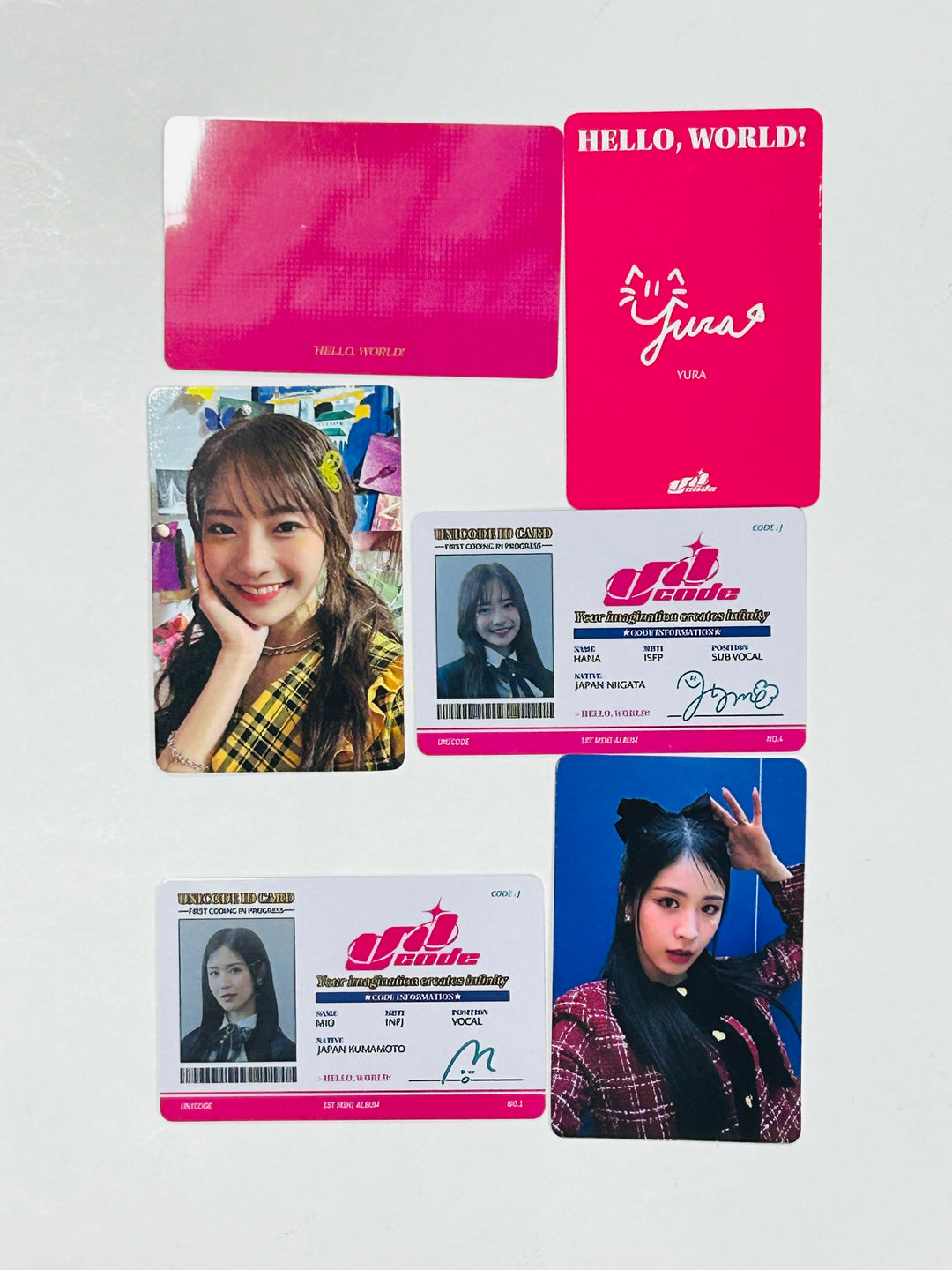 UNICODE "HELLO WORLD : CODE J " - Official Photocard, ID Card [Restocked 5/8] [24.4.30] - HALLYUSUPERSTORE