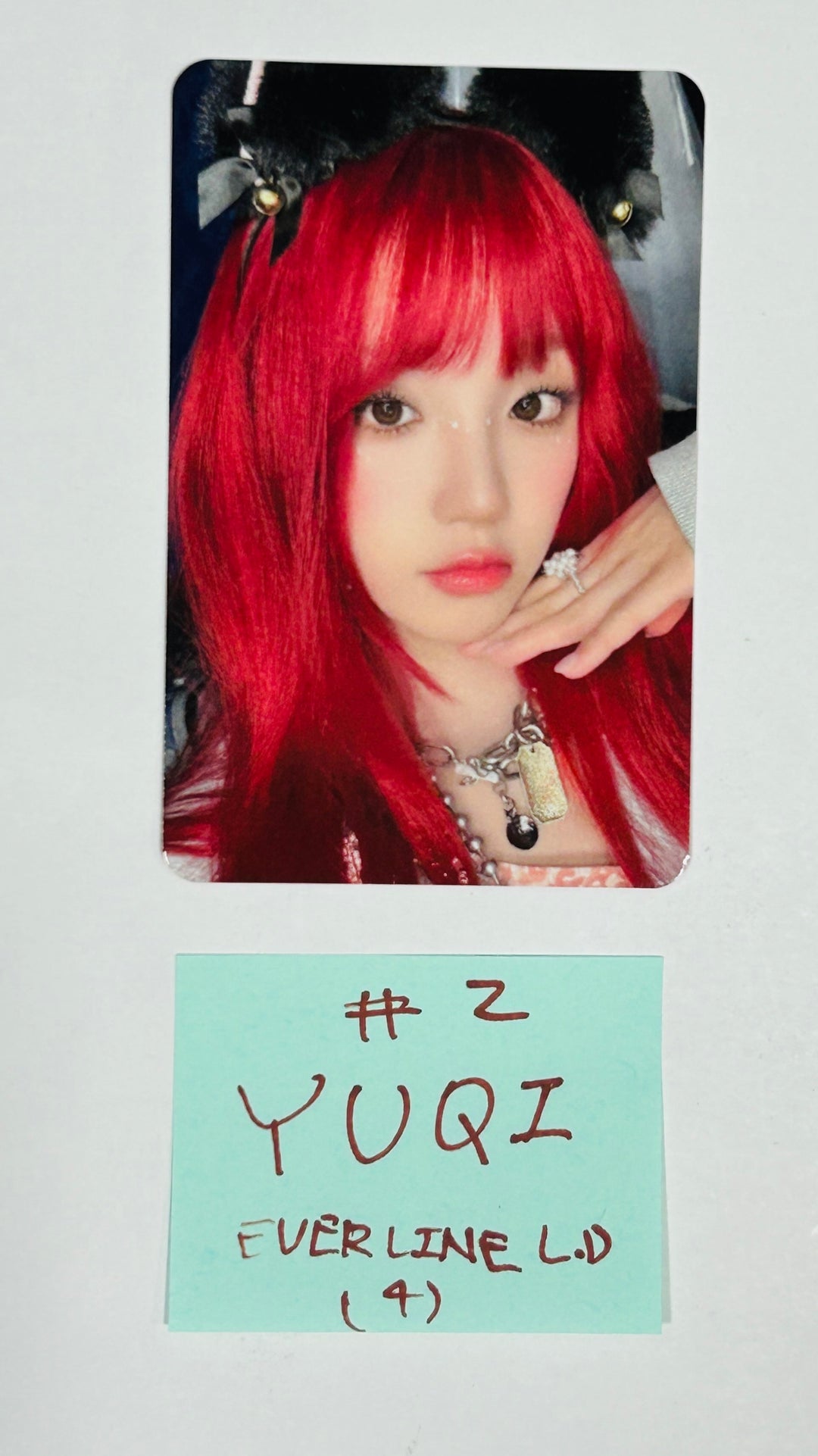 YUQI "YUQ1" - Everline [Lucydraw, Dessert, Stamp] Event Photocard [24.5.2] - HALLYUSUPERSTORE