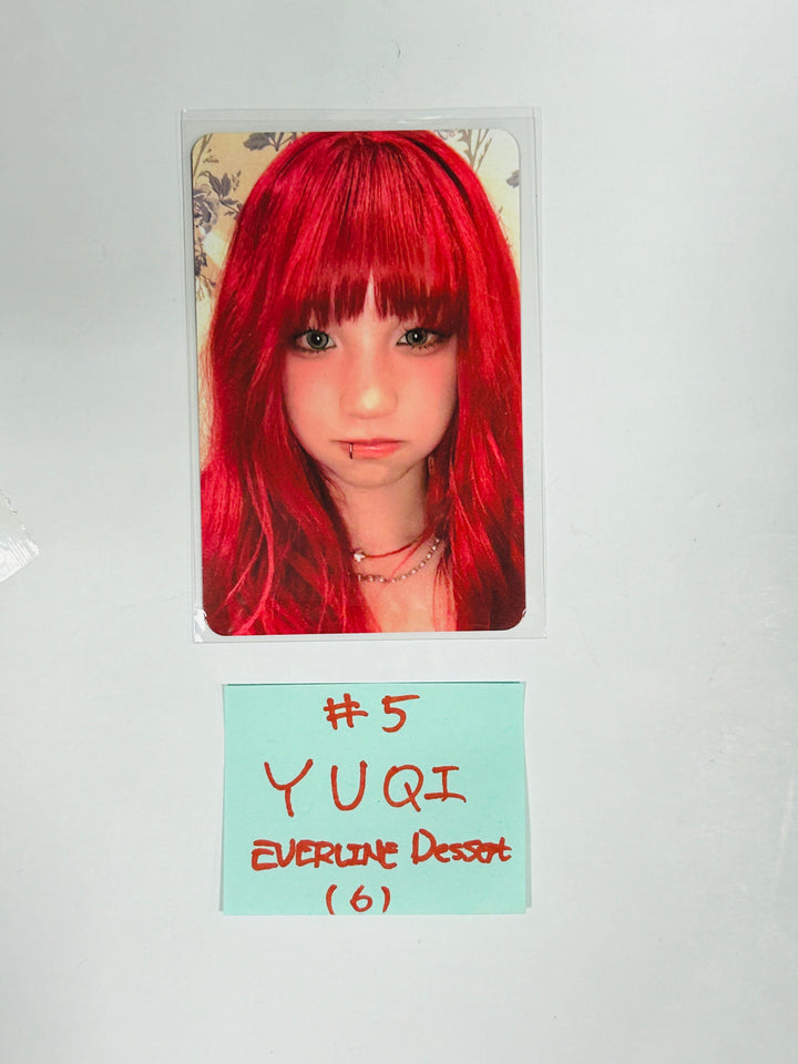 YUQI "YUQ1" - Everline [Lucydraw, Dessert, Stamp] Event Photocard [24.5.2] - HALLYUSUPERSTORE
