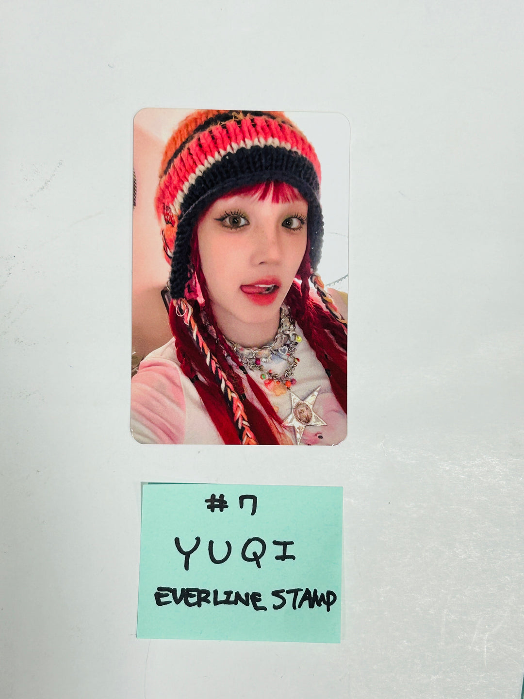 YUQI "YUQ1" - Everline [Lucydraw, Dessert, Stamp] Event Photocard [24.5.2] - HALLYUSUPERSTORE