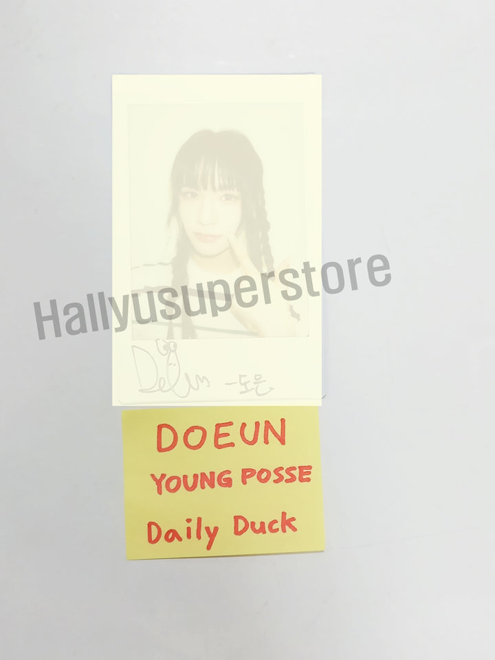DoEun (of Young Posse) "XXL"  - Hand Autographed(Signed) Polaroid [24. 05. 03] - HALLYUSUPERSTORE
