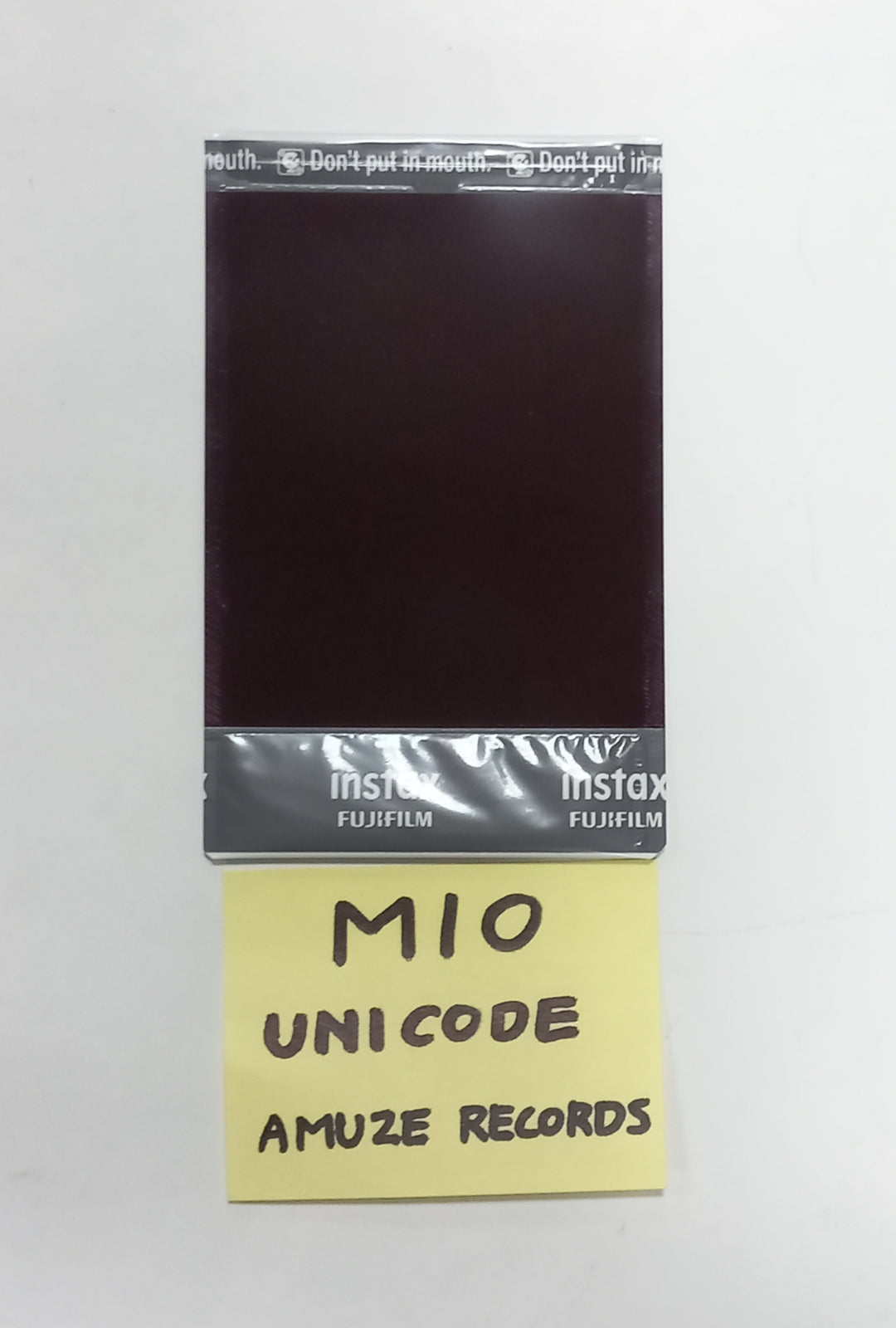 Mio (of UNICODE) "Hello World : Code J" - Hand Autographed(Signed) Polaroid [24. 05. 03] - HALLYUSUPERSTORE