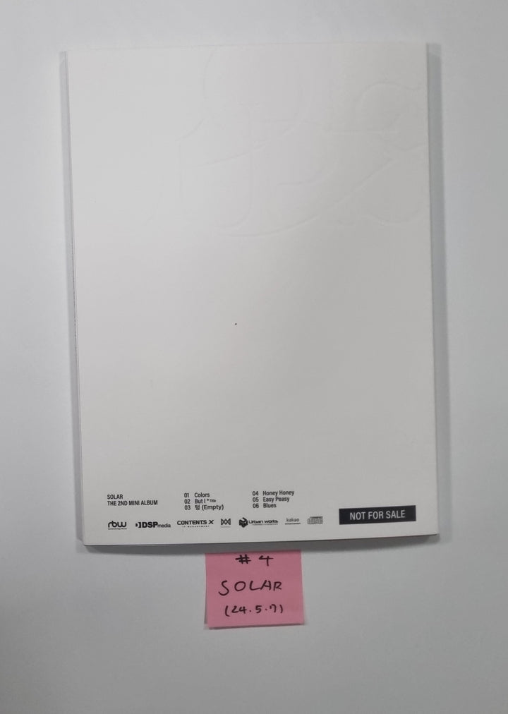 Solar "COLOURS" - Autographed (Printed Signed) Promo Album [24.5.7] - HALLYUSUPERSTORE