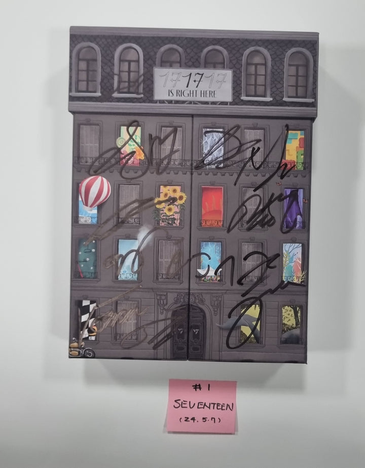 SEVENTEEN "17 IS RIGHT HERE" - Hand Autographed(Signed) Promo Album [24.5.7] - HALLYUSUPERSTORE