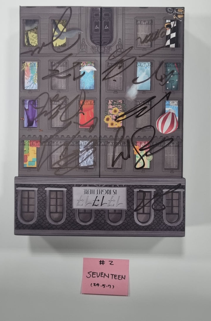 SEVENTEEN "17 IS RIGHT HERE" - Hand Autographed(Signed) Promo Album [24.5.7] - HALLYUSUPERSTORE