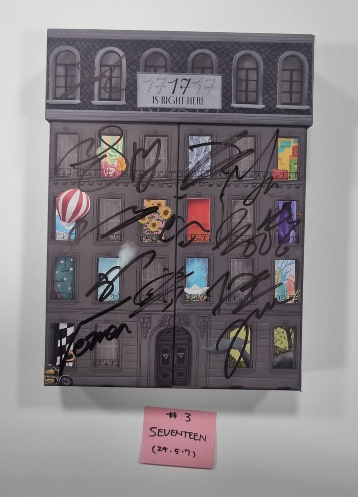 SEVENTEEN "17 IS RIGHT HERE" - Hand Autographed(Signed) Promo Album [24.5.7] - HALLYUSUPERSTORE