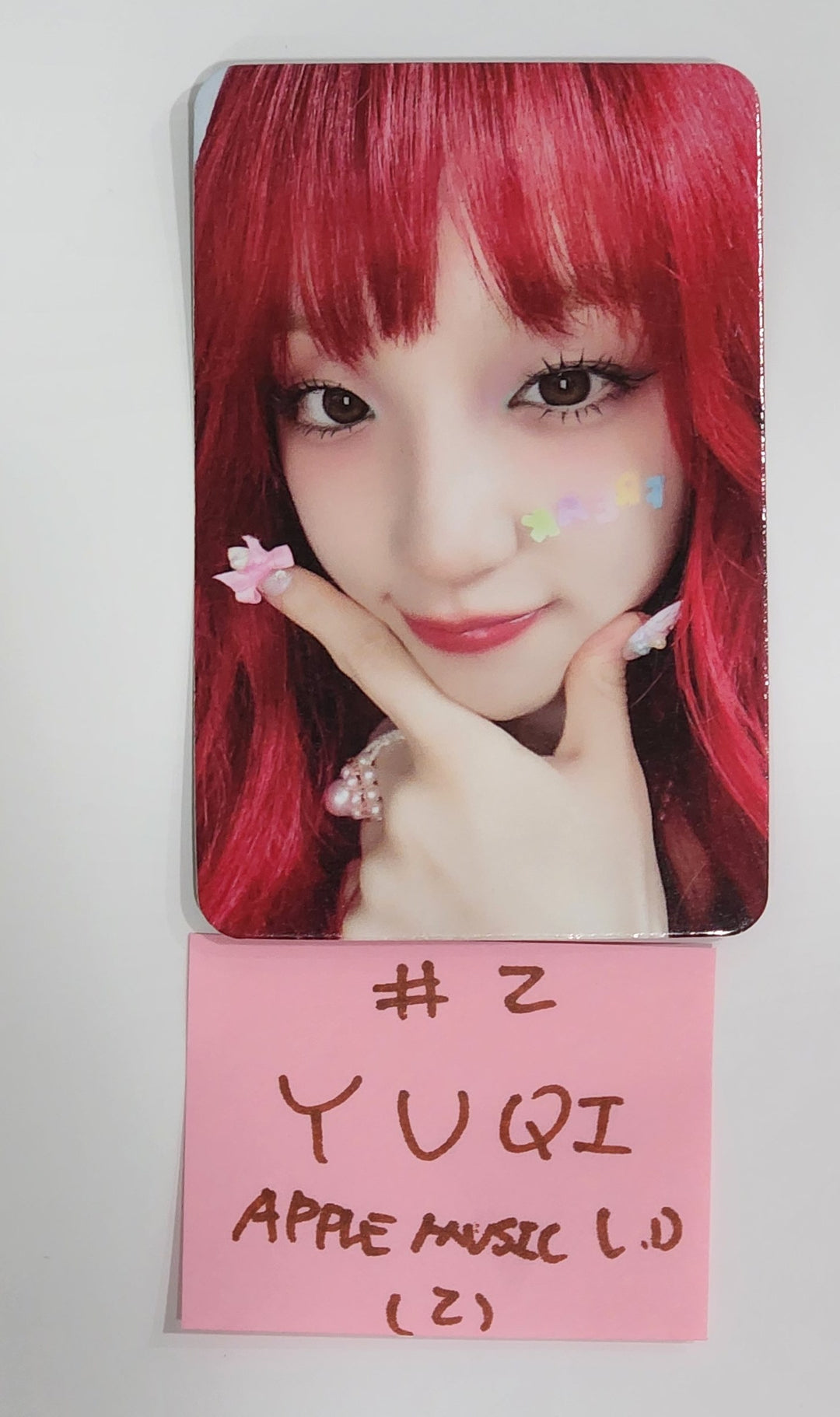YUQI (Of (G) I-DLE) "YUQ1" - Apple Music Lucky Draw Event Photocard Round 2 [24.5.7] - HALLYUSUPERSTORE