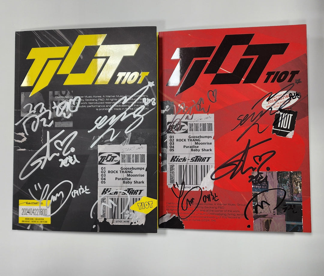 TIOT "Kick-START" - Hand Autographed(Signed) Promo Album [24.5.8] - HALLYUSUPERSTORE