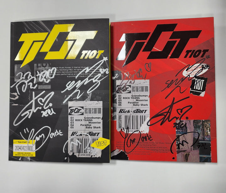 TIOT "Kick-START" - Hand Autographed(Signed) Promo Album [24.5.8] - HALLYUSUPERSTORE