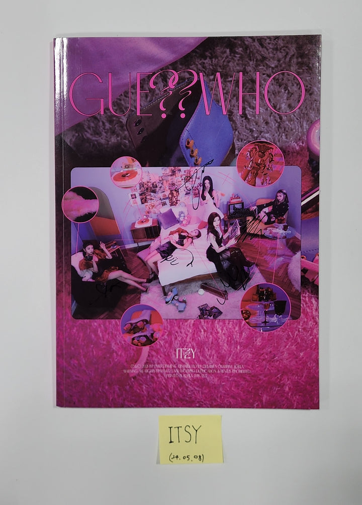 ITZY "Guess Who" - Hand Autographed(Signed) Promo Album [24.5.8] - HALLYUSUPERSTORE