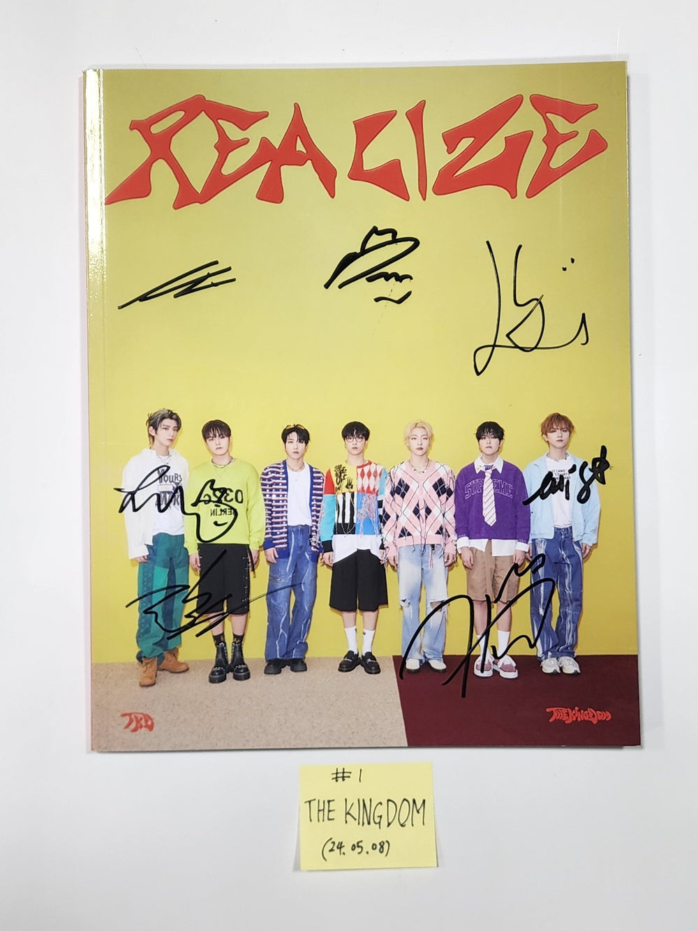 The KingDom "REALIZE" - Hand Autographed(Signed) Promo Album [24.5.8] - HALLYUSUPERSTORE
