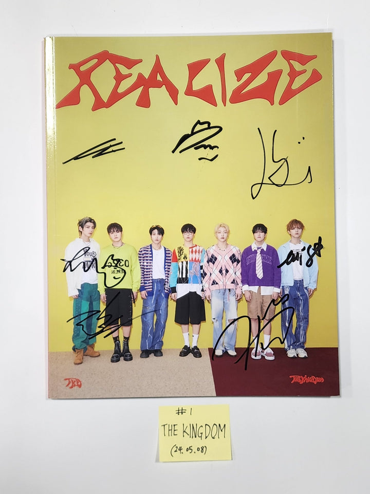 The KingDom "REALIZE" - Hand Autographed(Signed) Promo Album [24.5.8] - HALLYUSUPERSTORE
