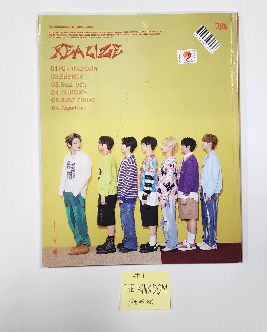 The KingDom "REALIZE" - Hand Autographed(Signed) Promo Album [24.5.8] - HALLYUSUPERSTORE