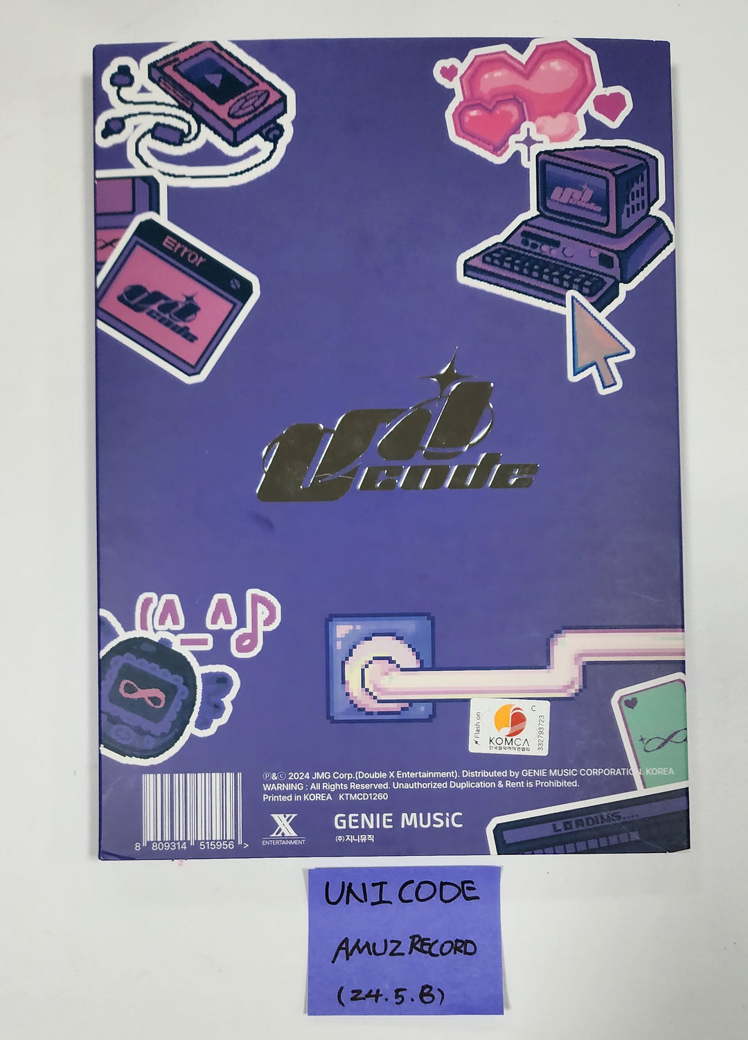 UNICODE "Hello World : Code J" - Hand Autographed(Signed) Album [24.5.8] - HALLYUSUPERSTORE