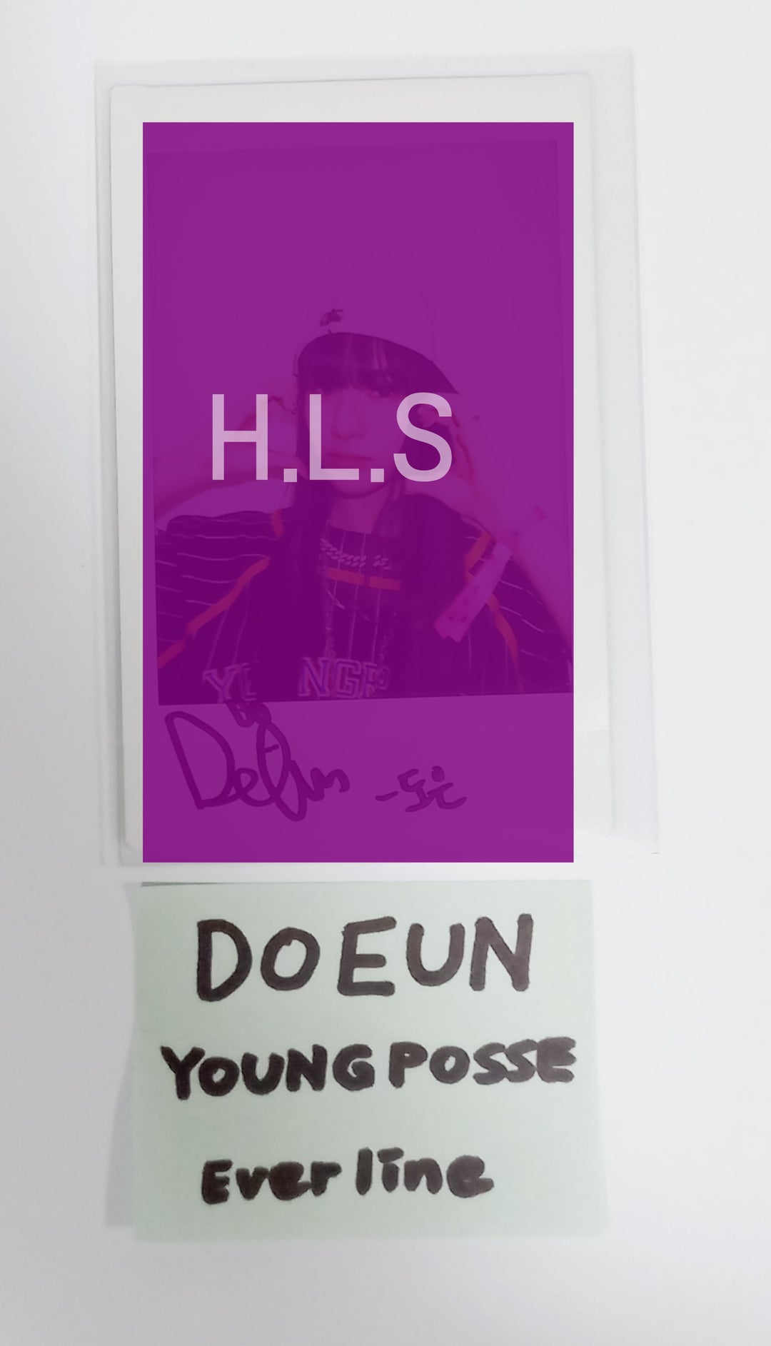 DoEun (of Young Posse) "XXL"  - Hand Autographed(Signed) Polaroid [24.5.9] - HALLYUSUPERSTORE