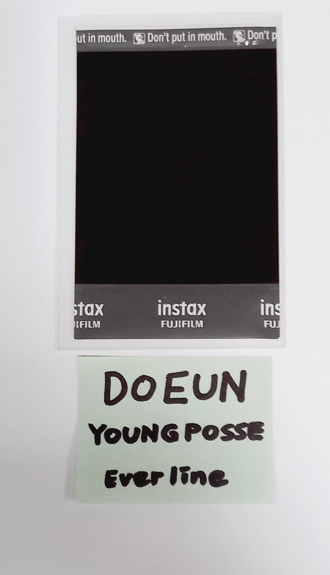 DoEun (of Young Posse) "XXL"  - Hand Autographed(Signed) Polaroid [24.5.9] - HALLYUSUPERSTORE