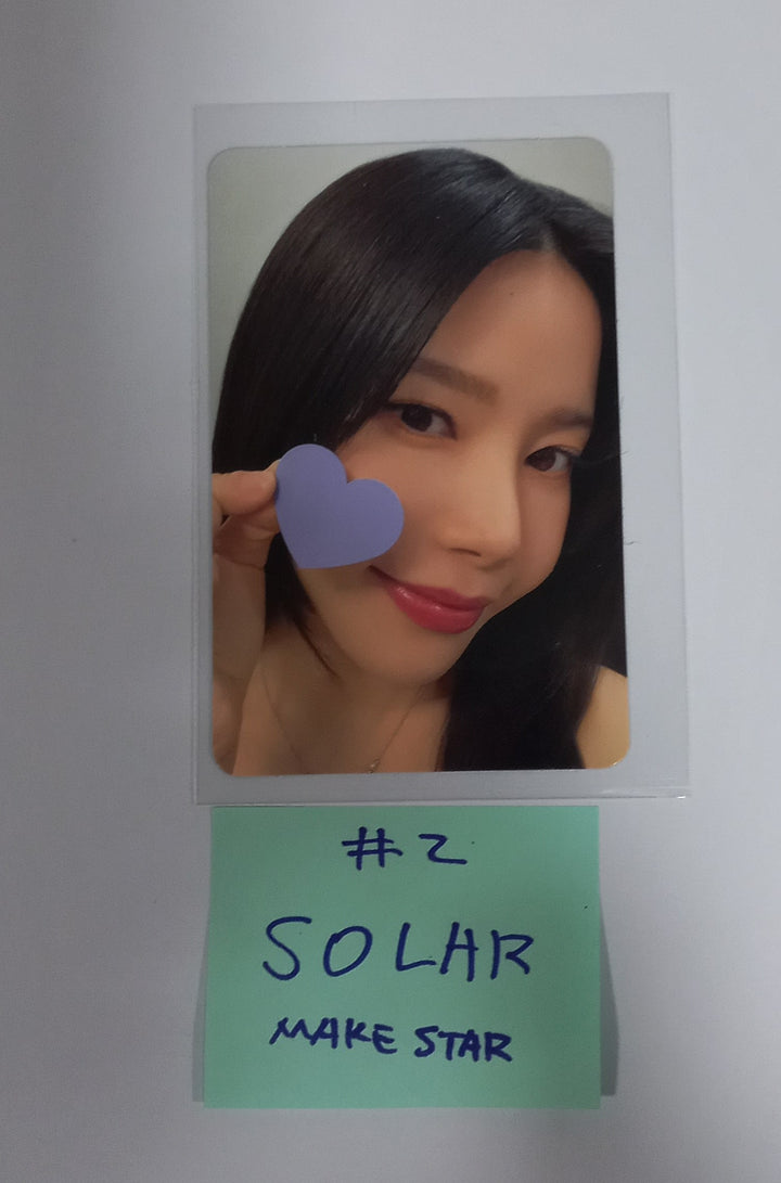 SOLAR "COLOURS" - Makestar Fansign Event Photocard, 2 Cut Photo [Palette Ver.] [24.5.9] - HALLYUSUPERSTORE