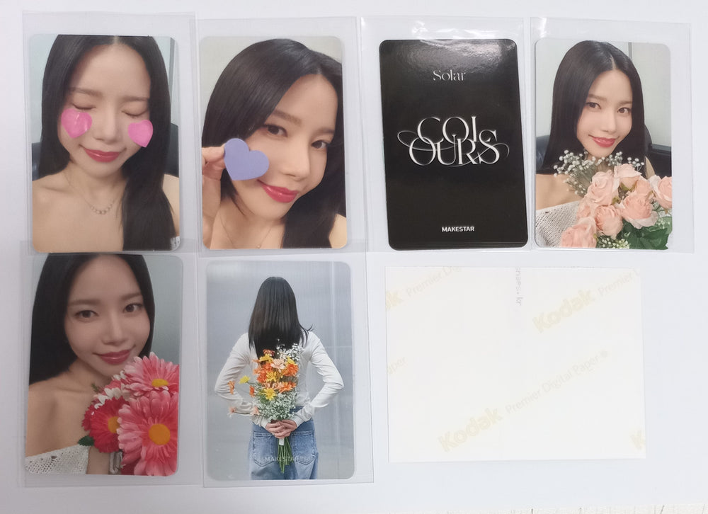 SOLAR "COLOURS" - Makestar Fansign Event Photocard, 2 Cut Photo [Palette Ver.] [24.5.9] - HALLYUSUPERSTORE