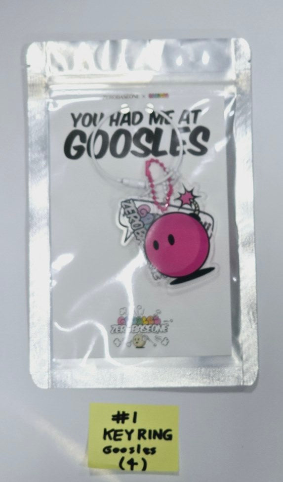 [ZEROBASEONE X GOOSLES] "HELLO ZEROSE! HELLO GOOSLES!" - Official Keyring [24.5.10] - HALLYUSUPERSTORE