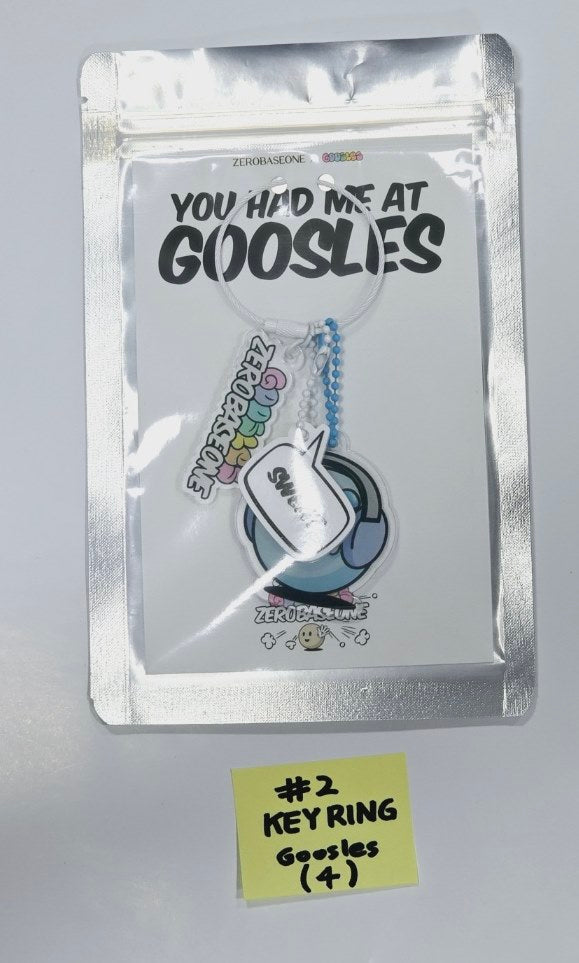 [ZEROBASEONE X GOOSLES] "HELLO ZEROSE! HELLO GOOSLES!" - Official Keyring [24.5.10] - HALLYUSUPERSTORE